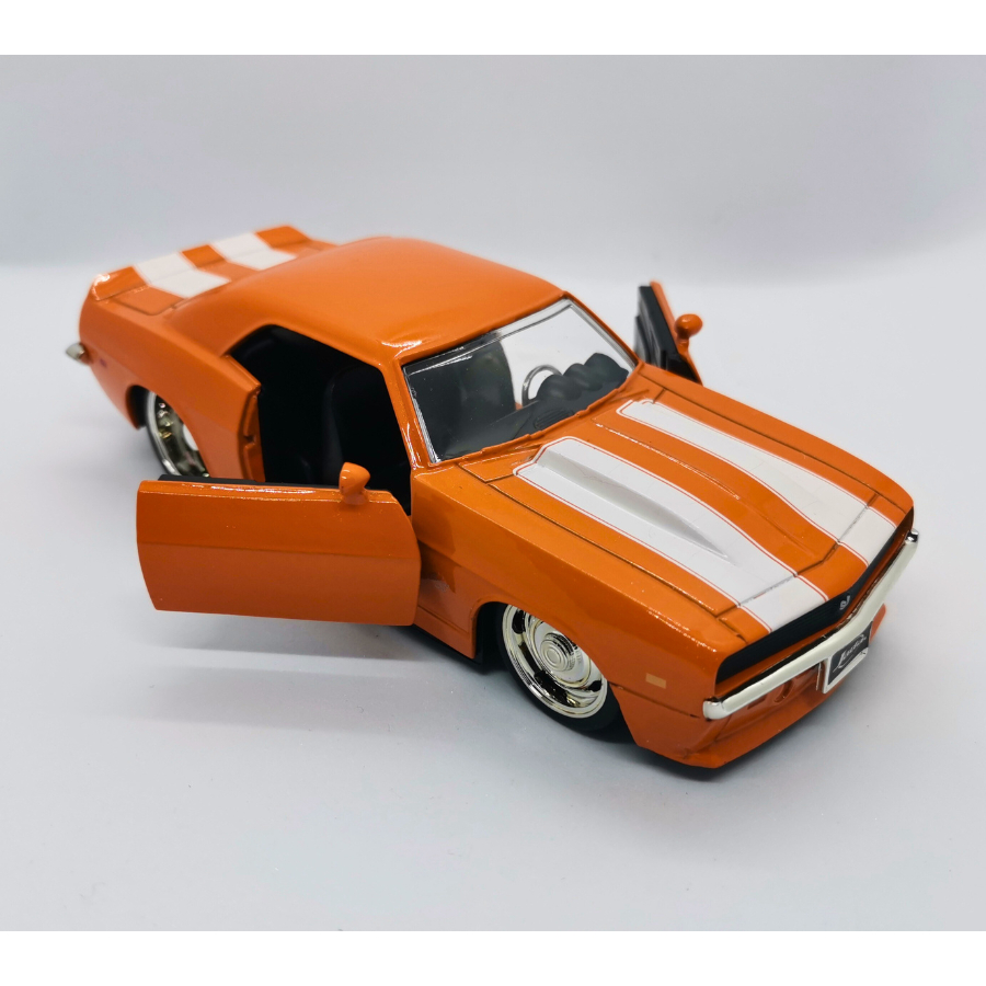 Clear Stock Original Jada 1969 Chevy Camaro Orange 1/32 Scale Diecast Car Collectibles Toys Mainan Kereta