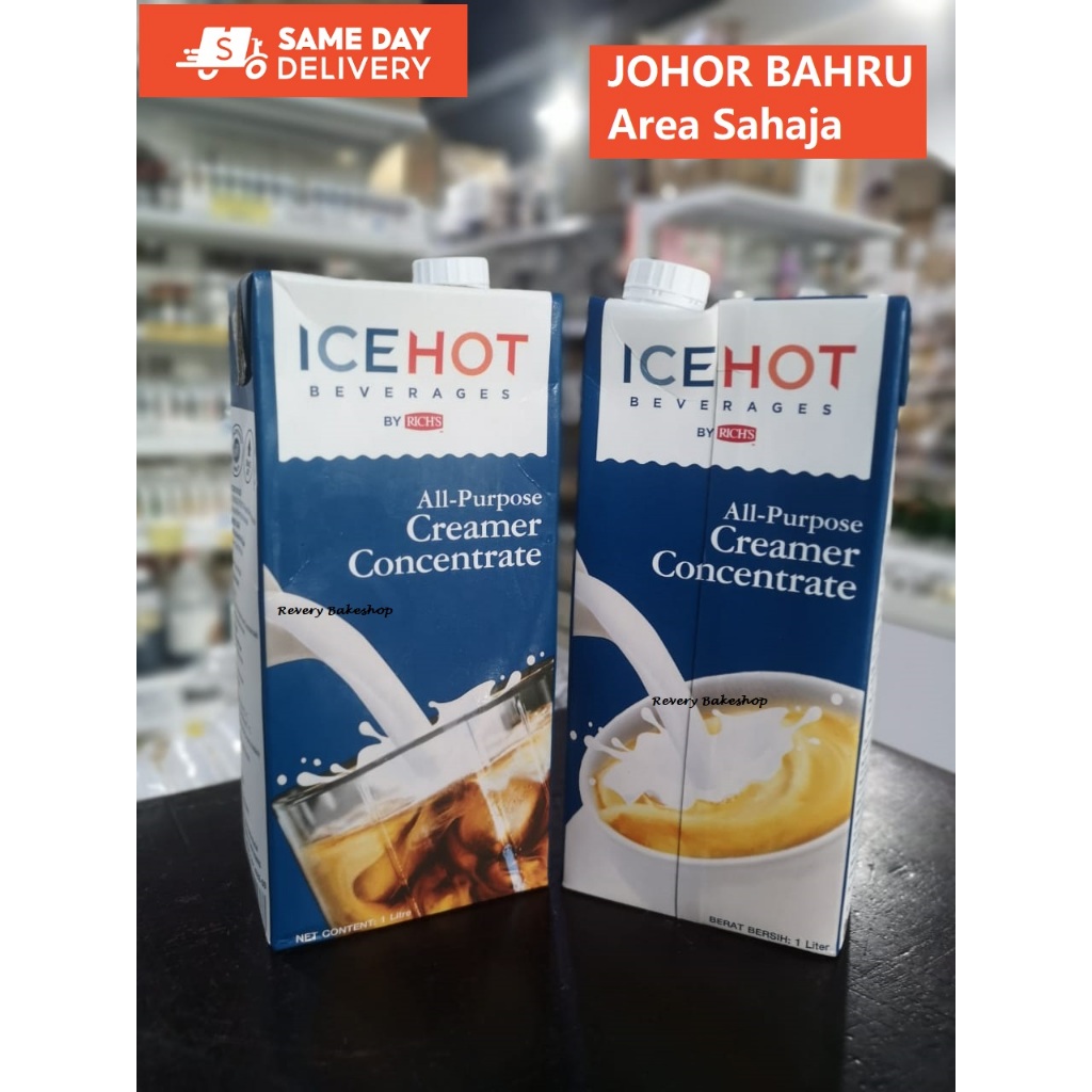 ICEHOT All-Purpose Creamer Concentrate 1L - Beverage's Companion(Johor Bahru Area Only)多用途奶精/奶茶奶精 1公升