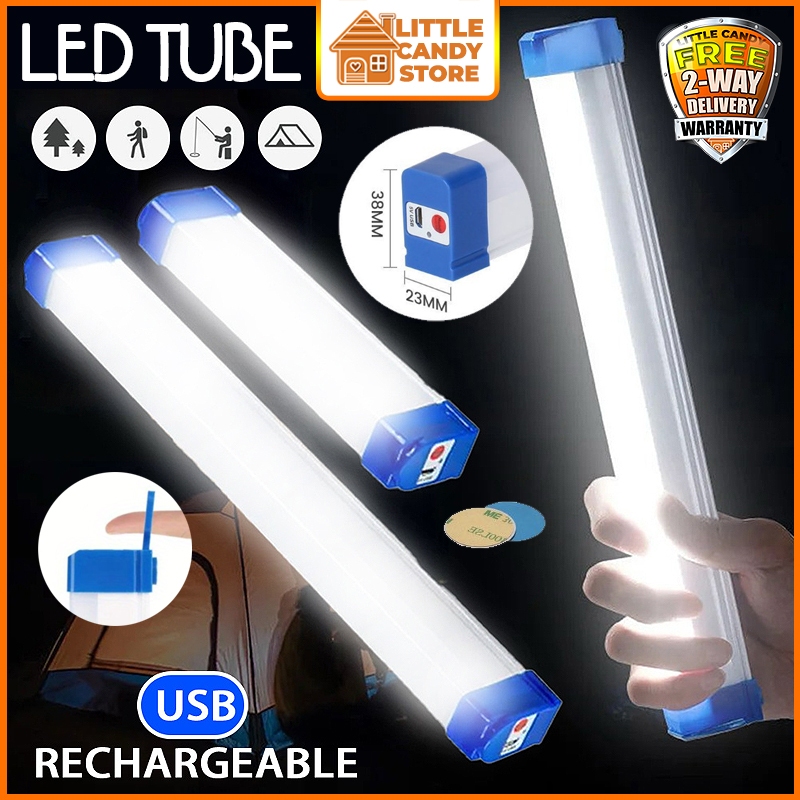 17CM-72CM LED Light Tube Portable USB Rechargeable Emergency Light Camping Lamp Outdoor Lighting 100W 200W 300W 500W