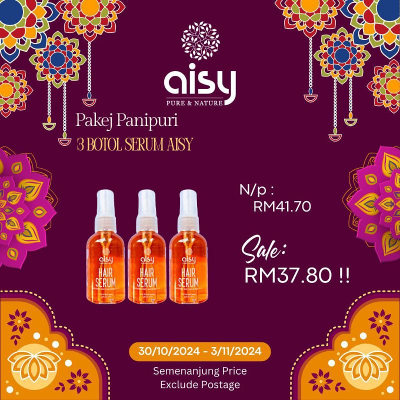 BEST ITEM AISY HAIR CARE ,AISY HAIR SERUM, AISY SET LENGKAP, SERUM RAMBUT MURAH