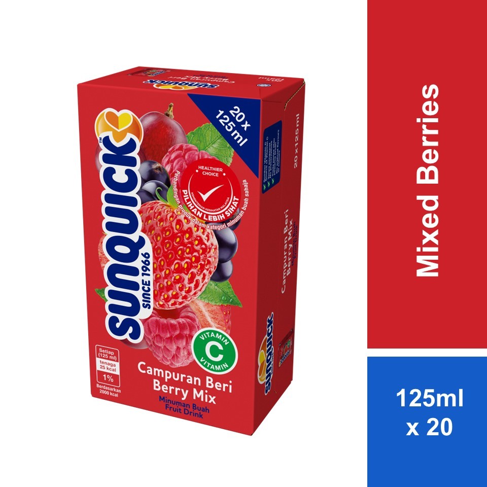 Sunquick Fruit Drink Mixed Berries 125ml x 20s
