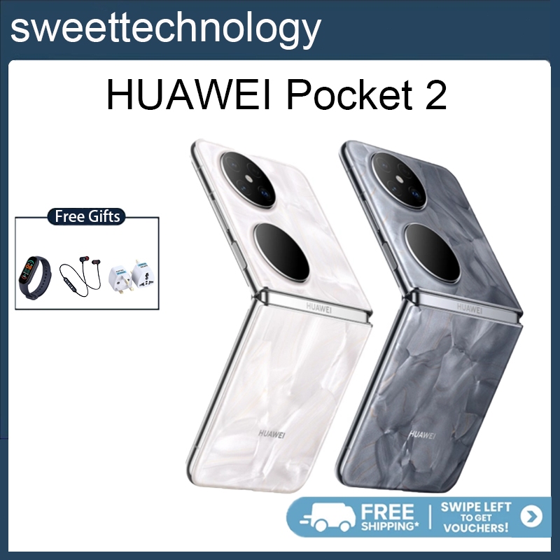 Huawei Pocket 2 Foldable Phone 6.94" 120Hz Folded Screen HarmonyOS 4.0 Camera 50MP IPX8 Waterpoor Smartphone