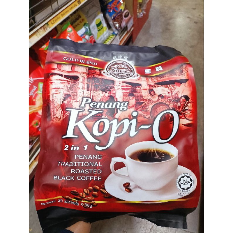 PENANG KOPI-O 2IN1 PENANG TRADITIONAL ROASTED COFFEE - 20 SACHET X 40G