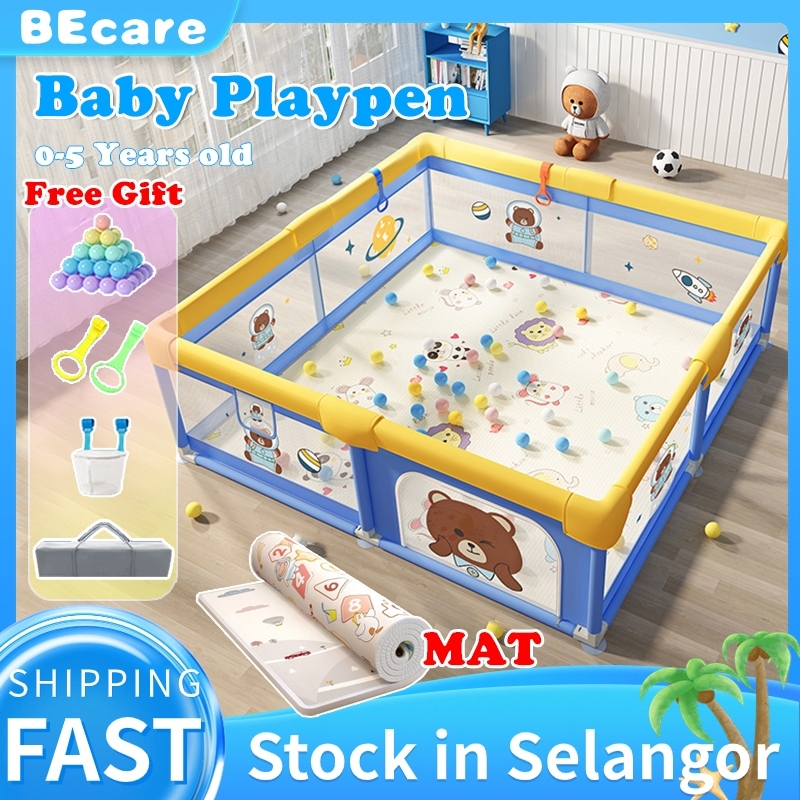 Playpen baby Kids Baby Play Fence Toddler Indoor Child Playground playpen pagar baby safety permainan keselamatan 寶寶圍欄