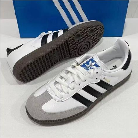 Cow Leather White And Black SAM BA Shoes Couple OG Skate Training Sneakers