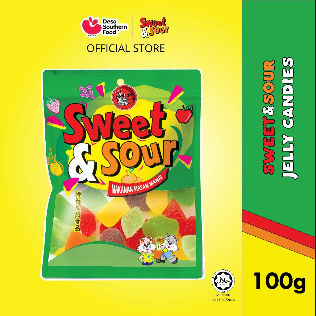 Sweet&Sour Jelly Candies/Gula Lembut - 100g