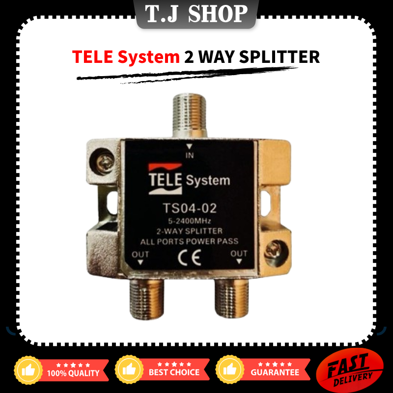 2 WAY SPLITER HD Digital Coaxial Cable Splitter HIGH QUALITY For MYTV & ASTRO