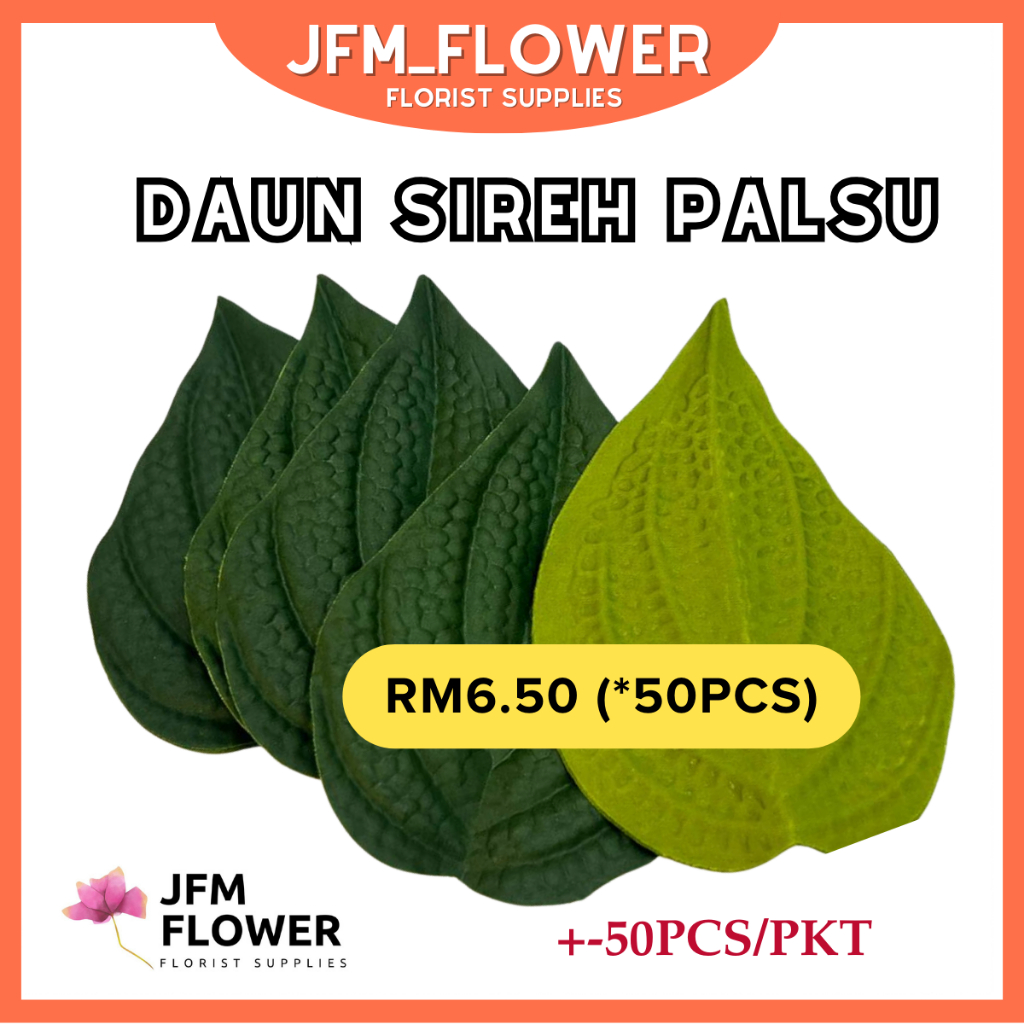 [RM6.50/PKT] **50PCS** Daun Sireh Plastik/Daun Sireh Tiruan/Daun Sireh Palsu/Artificial Daun Sireh