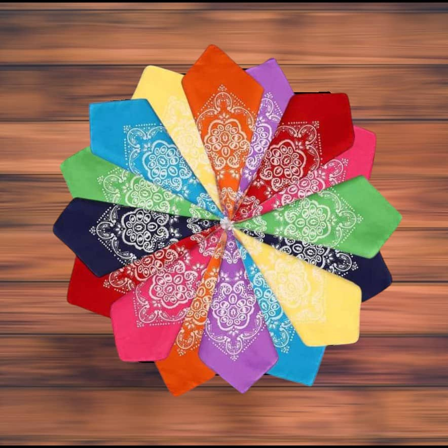 Hip Hop Fashion Scarf 55cm x 55cm Hip Hop Paisley Bandana Classic Square Scarf Original Headband Printed