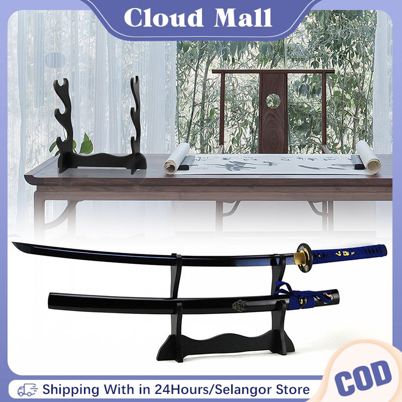 3 Tier Anime Knife Rack Katana Stand Game Weapon Display Rack Wooden Knife Holder