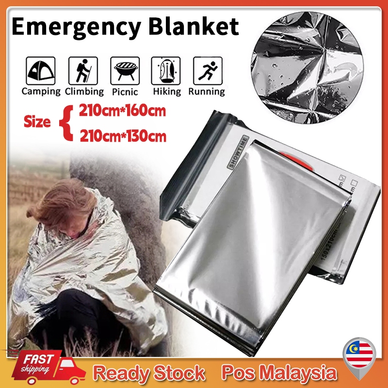 130*210cm / 160*210cm Emergency Rescue Thermal Blanket Reflective Outdoor Survival Kit Set flood First Aid Foil Blanket