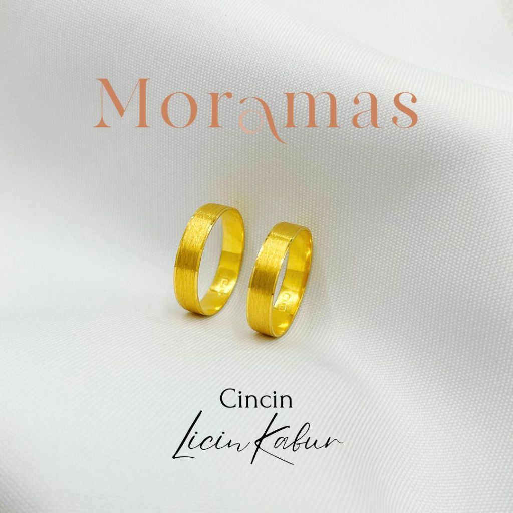 Moramas FASHION Bond Ring 916 Gold/ Cincin Belah Rotan FESYEN Emas 916/ 蒙面圆型戒子916金 #Couple Ring