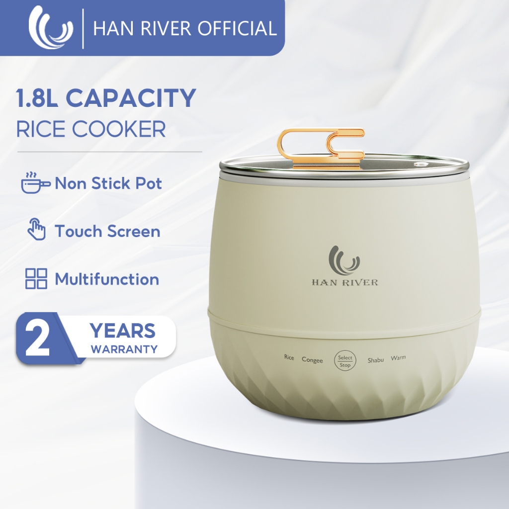 HAN RIVER Rice Cooker Non Stick Electric Cooker Multi Cooker Periuk Nasi Elektrik Touch Screen HRRC05BG