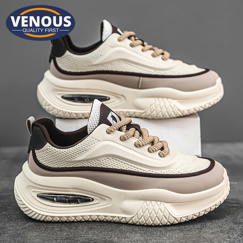【Venous】2025 Kasut Khaki Lelaki Sneakers Original 100% Khaki Korean Shoes for Men Sports Shoes Men 男鞋 Casual Men Shoes