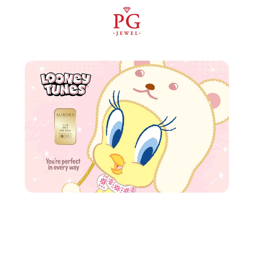 Aurora Italia's Unique 0.25g Gold Bar (Au 999.9) 24K - Tweety Limited&hellip;