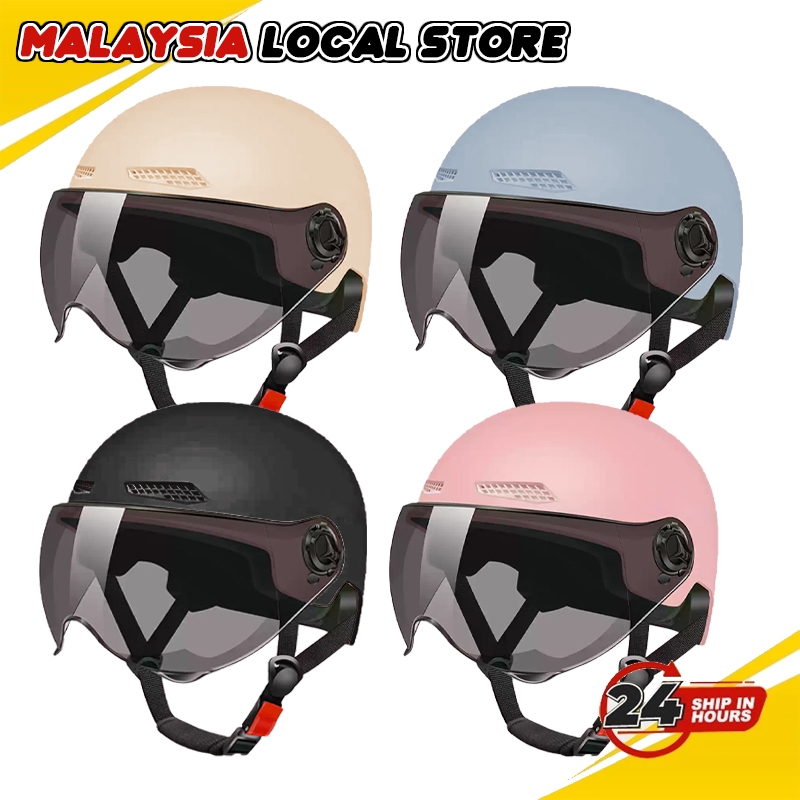 Motorcycle Helmet Half Helmet Motorcycle Helmet Motor Murah Motosikal Racing Topi Keledar Motor helmet double visor