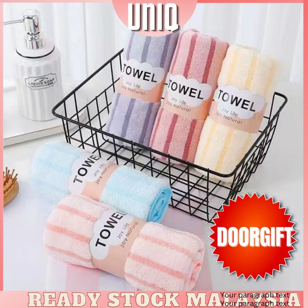 READY STOCK UNIQ Gift Friendship TUALA Wedding Present Birthday Doorgift sapu tangan kenduri bajet Goodies