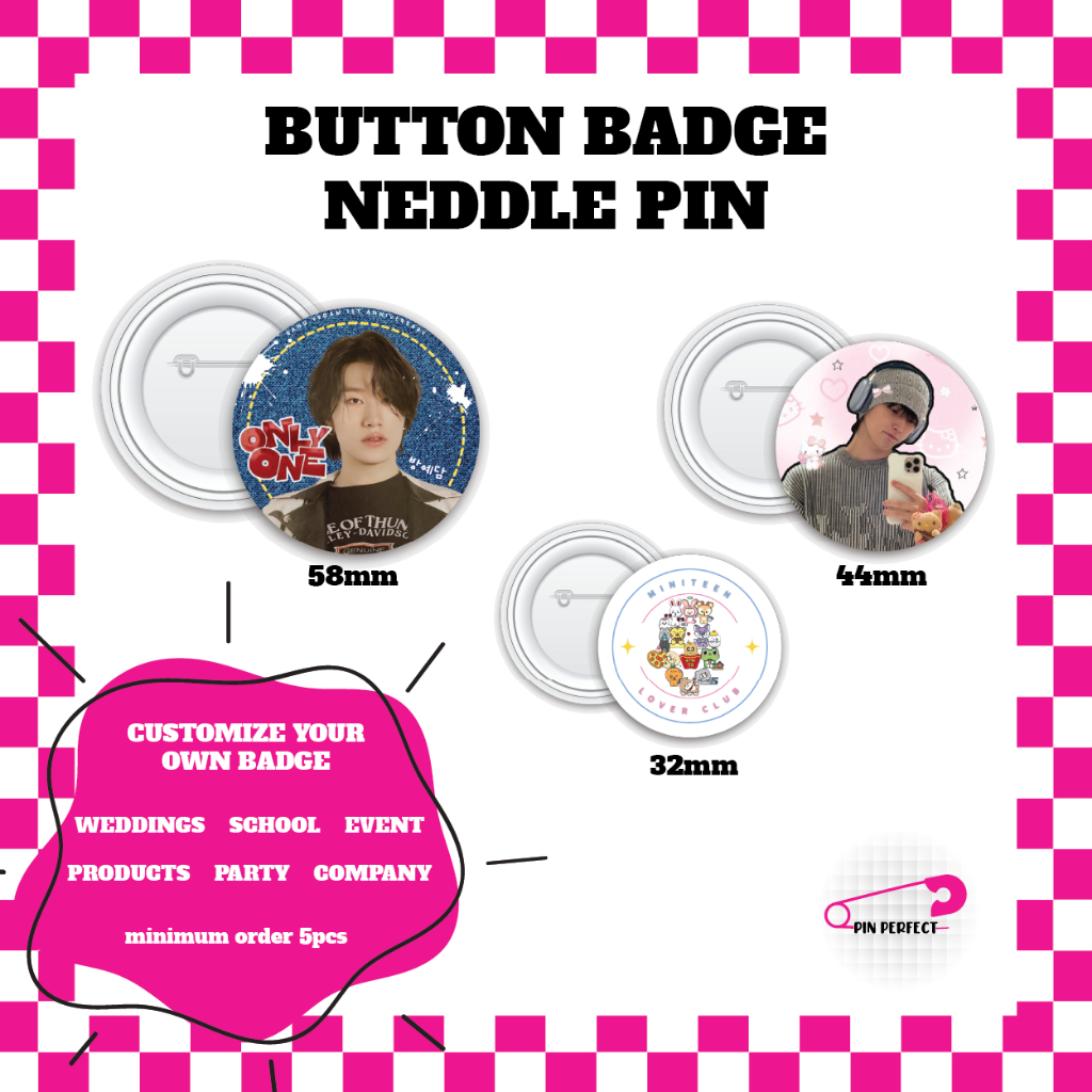 [68 SEN] CUSTOM BUTTON BADGE PRINTING