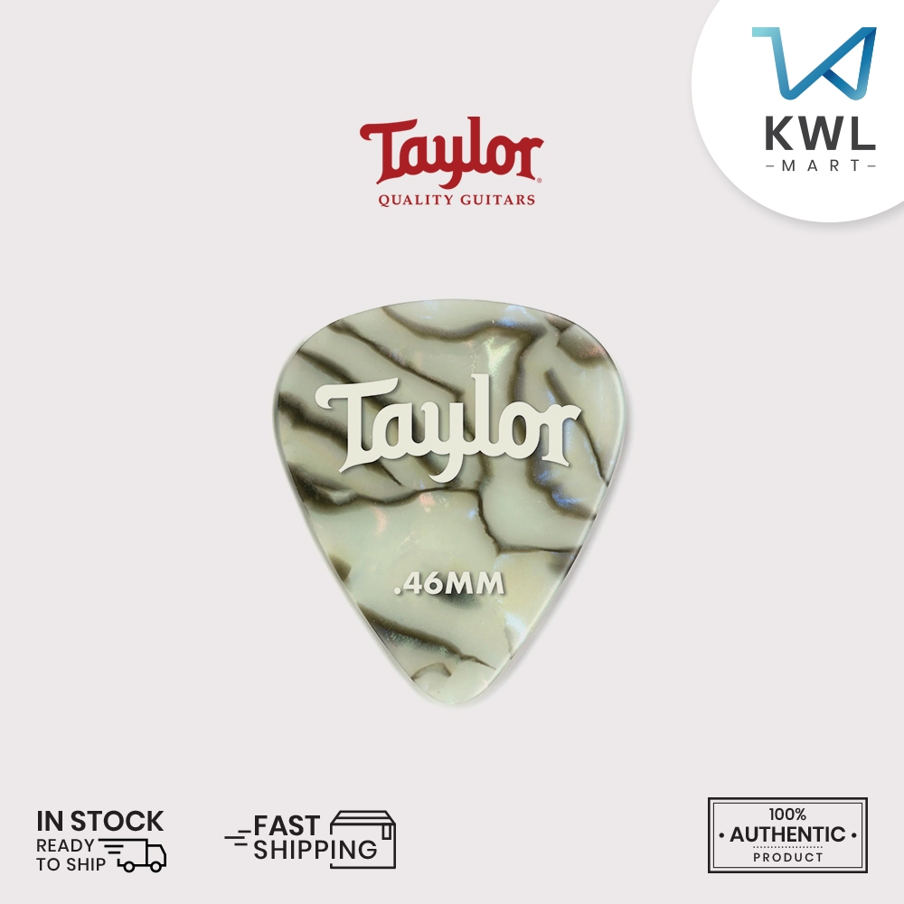 Taylor Celluloid 351 Guitar Picks, Abalone, 12-Pack