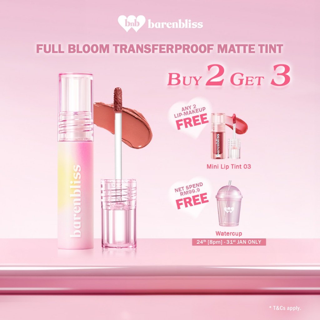 [HOT] BNB barenbliss Full Bloom Transferproof Lip Matte Tint [Non-transfer Smooth Finish] 2.5g