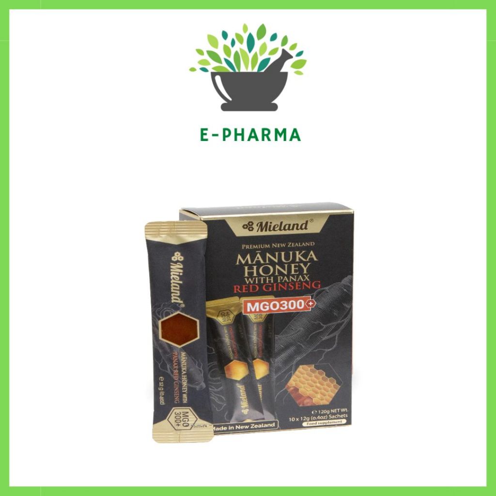 Mieland Manuka Honey MGO300+ with Panax Red Ginseng 12g x10s (Exp: 2026)