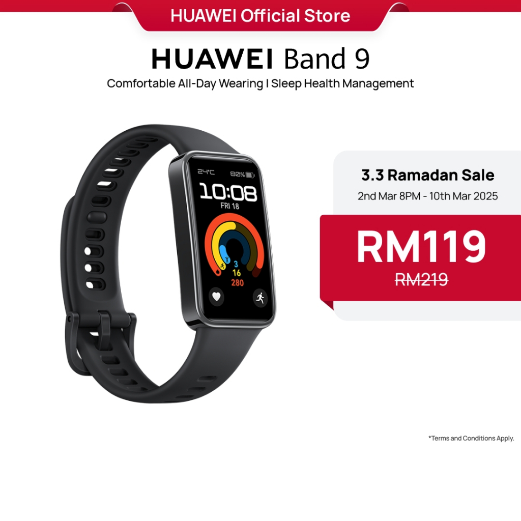 HUAWEI Band 9 Smartwatch | Comfortable All-Day Wearing | Up to Two-Week Battery Life