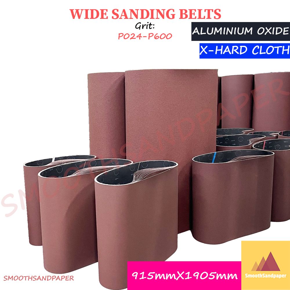 915X1905mm Aluminium Oxide Wide Cloth Sanding Belts [2pcs] 木工铁工砂带机用氧化铝布基宽砂带 【2条装】 image 2
