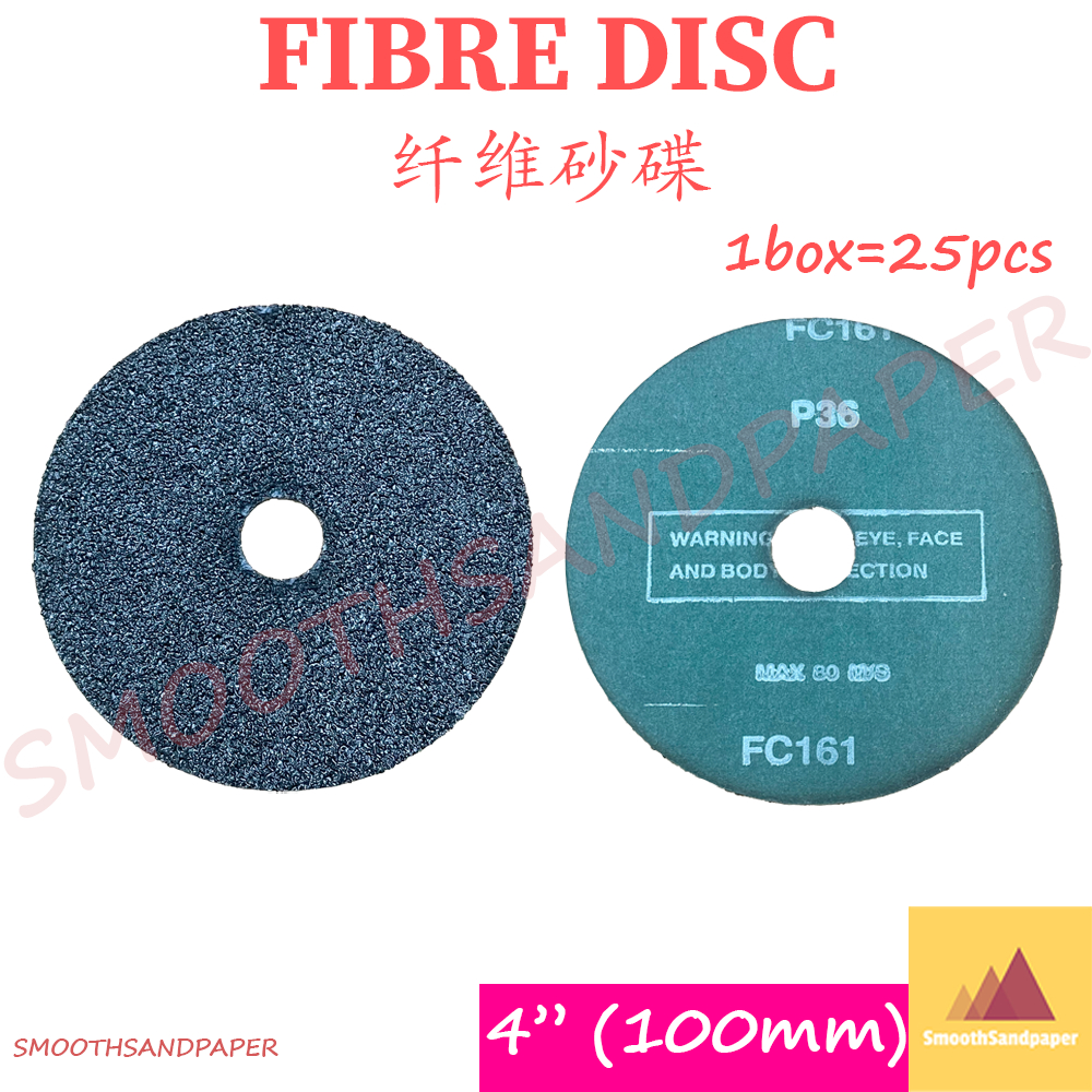 [25pcs] 100mmX16mm (4Inch) Fibre Disc / Silicon Carbide 4寸砂轮片 直径100内径16mm 角磨片 树脂切割片【25片装】 image 2