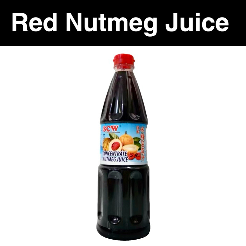 Concentrated Red Nutmeg Juice Penang SCW 1 Litre 槟城特产浓缩冰糖红豆蔻 Sirap Buah Pala