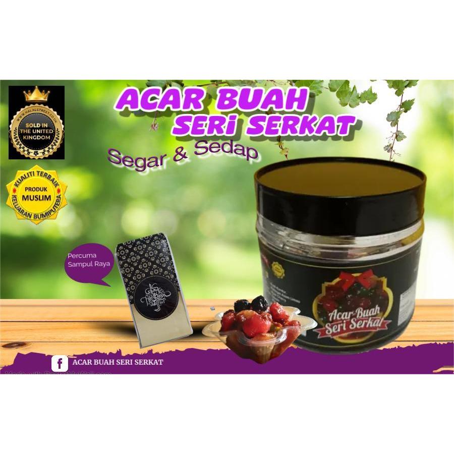 (BORONG 500G) ACAR BUAH SERI SERKAT , ACAR BEREMPAH ORANG JOHOR