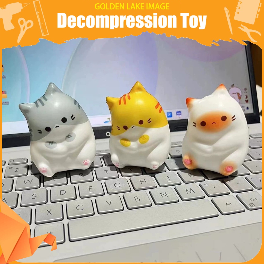 Cute Decompression Toy Coco Cat Pinch Slow Rebound Squeeze Toy Children's Bedroom Office Cute Toy Stress Relief Toys