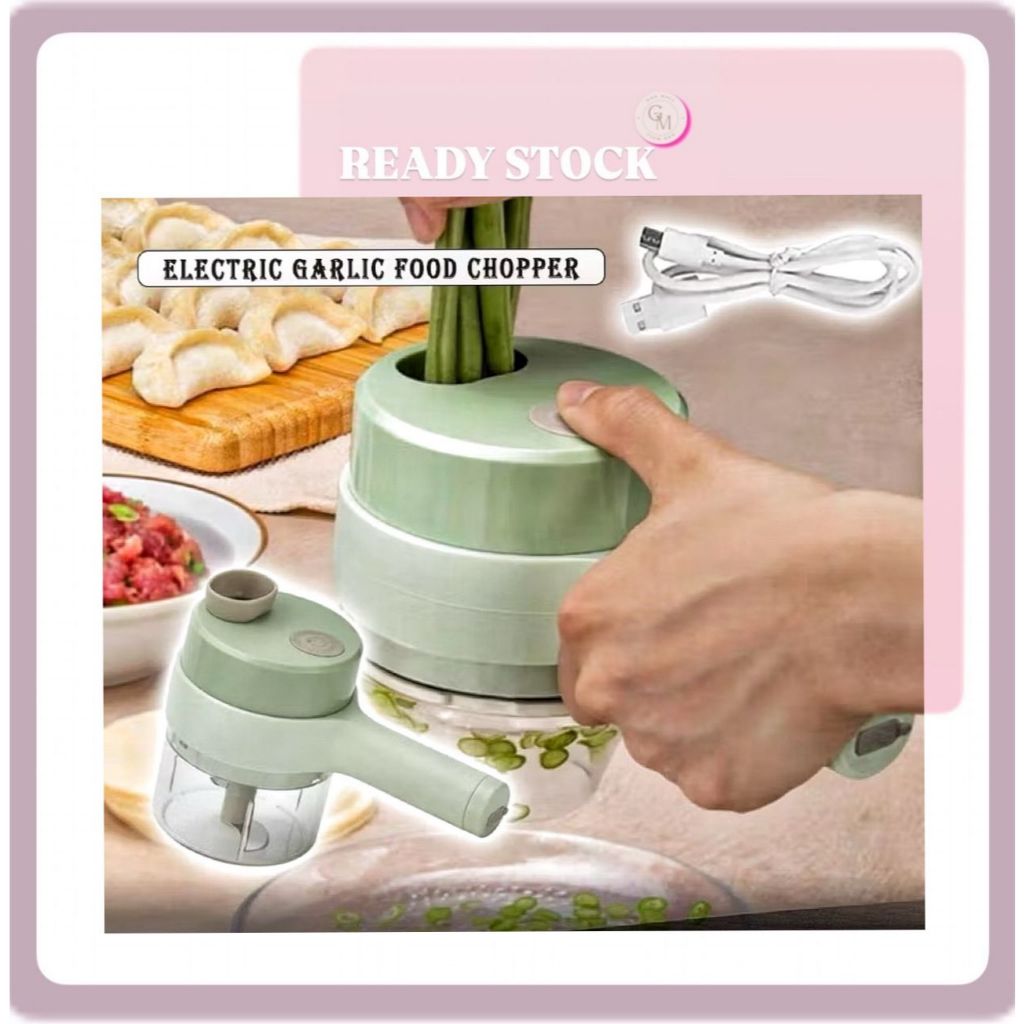 Electric Garlic Chopper Mini Food Chopper For Food Blender Cordless Garlic Masher Portable Garlic Chopper