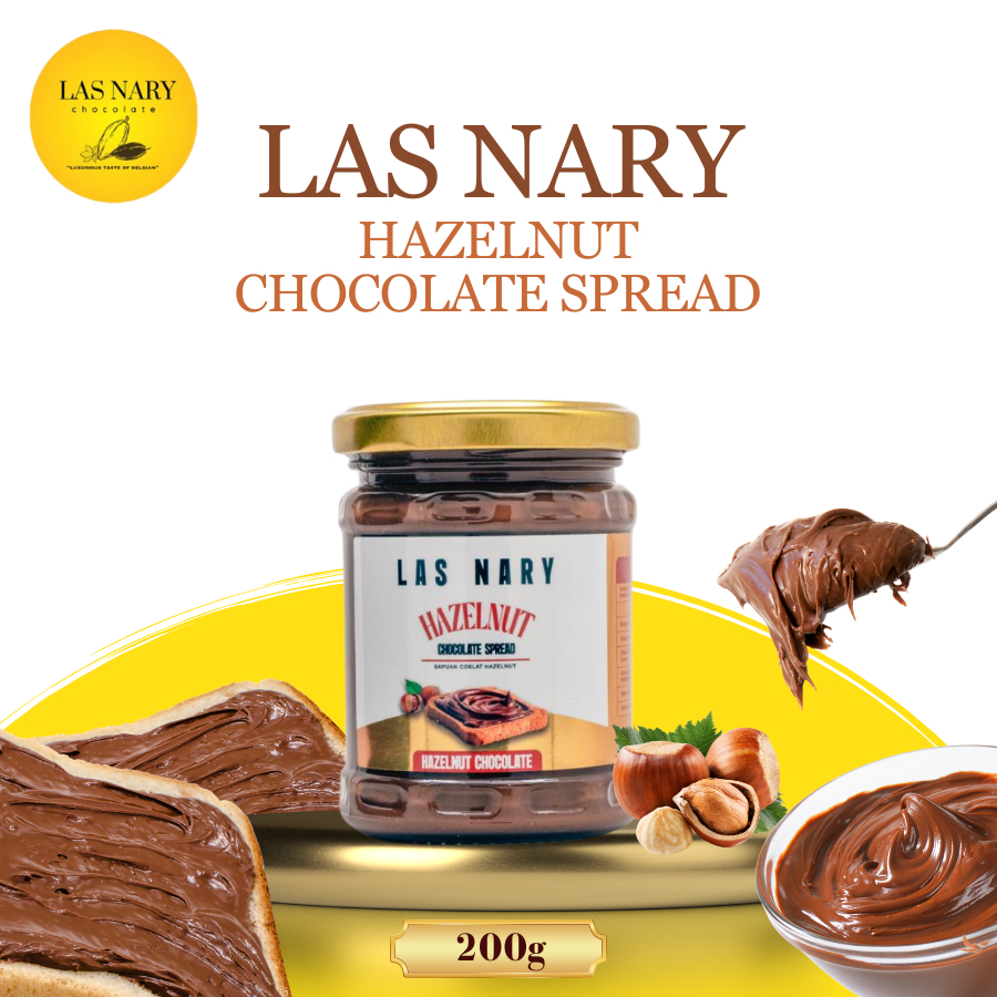 Las Nary Hazelnut Chocolate Spread 200g ( Sapuan Coklat Hazelnut 200g )