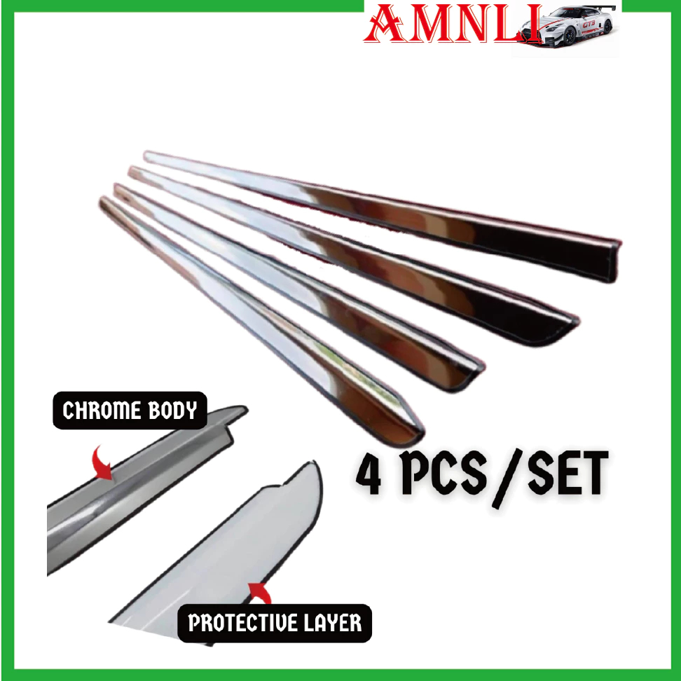 PROTON WIRA WINDOW TRIM CHROME LINING DOOR BELT MOULDING