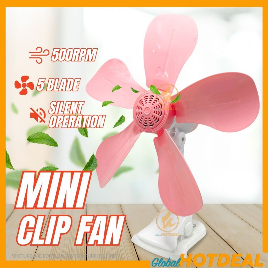 Kipas Mini Kipas Clip Portable Fan Cooling Small Fan Kipas Angin Meja Dinding Fan Kipas Gantung Mini Fan Kipas Murah