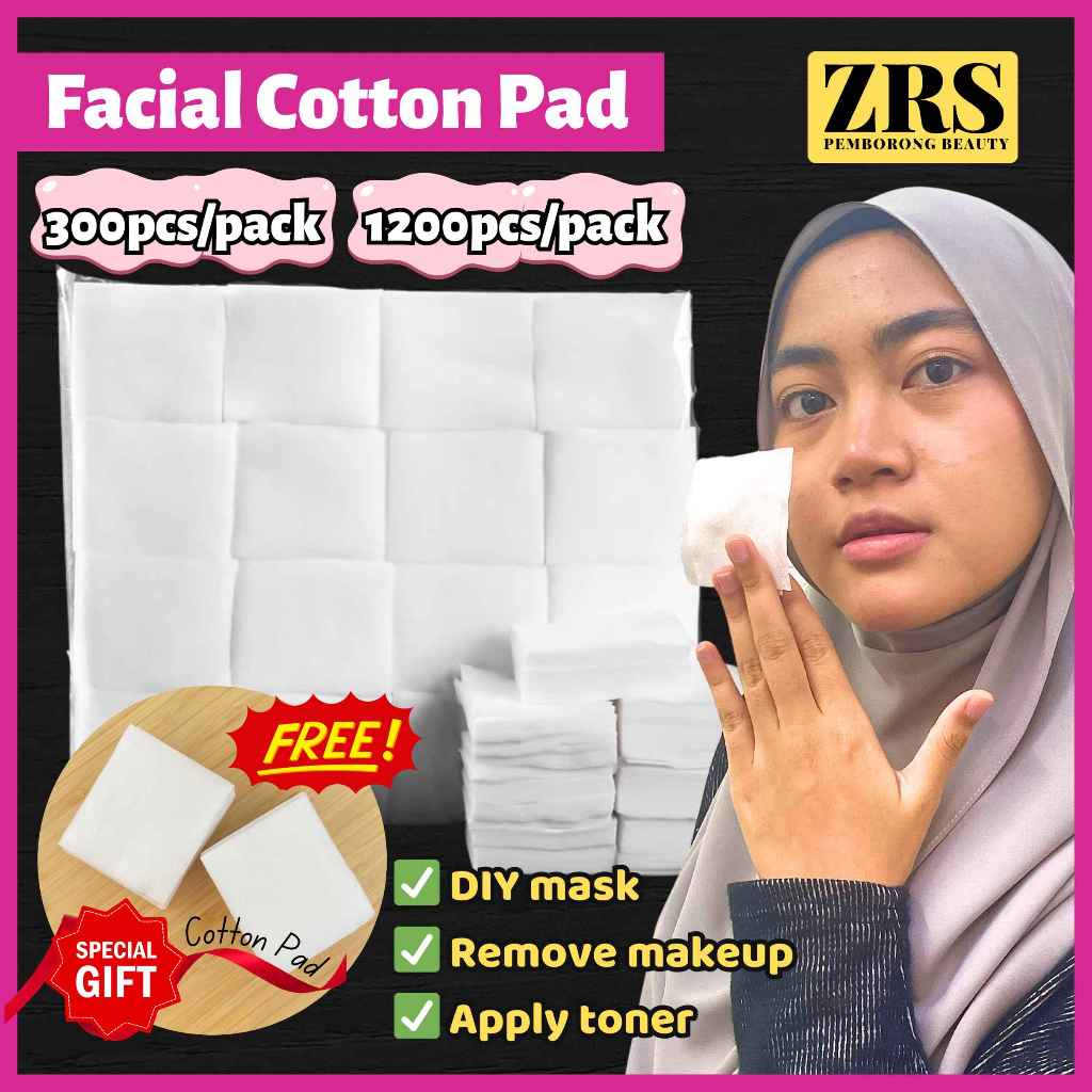 1200pcs-cotton Pad Remove Makup/Cotton Remover Nipiis Ultra Thin Spot Sangat Nipis Make-Up/Kapas Pembersih Mendalam