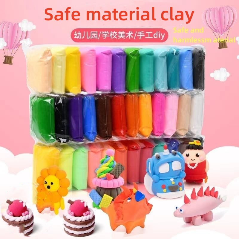 12/24/36 Colors Super Light Clay With Tools For Kids Clay Craft Handwork Air Dry Clay Set Non-Toxic