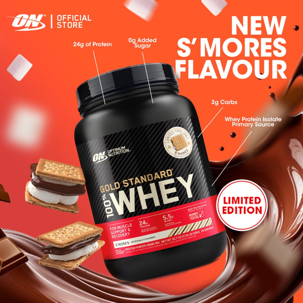 Optimum Nutrition Gold Standard 100% Whey Protein (2lbs) | Whey Protein Isolate #1 Ingredient