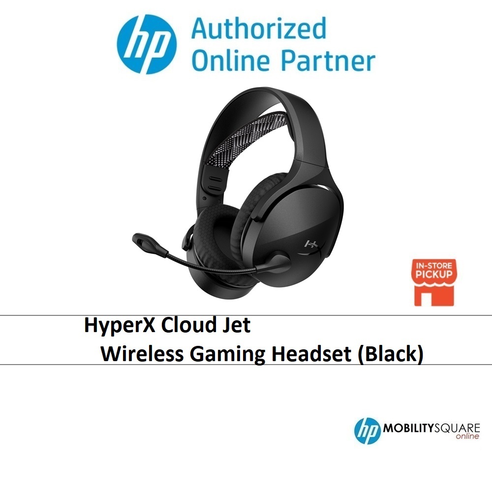 New HyperX Cloud Jet - Wireless Gaming Headset (Black / Blue-White) AJ0T1AA / AM7A0AA