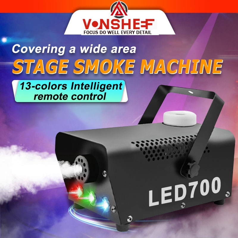 700W Smoke fog machine stage fogging machine Remote Control LED DJ Thrower DJ Party family ball leisure parties
