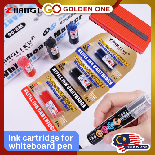 [1PCS] CHANGLI WHITEBOARD MARKER WB-G9 / WHITEBOARD REFILL INK CARTRIDGE WB-06 / ASTAR WHITEBOARD DUSTER WD803