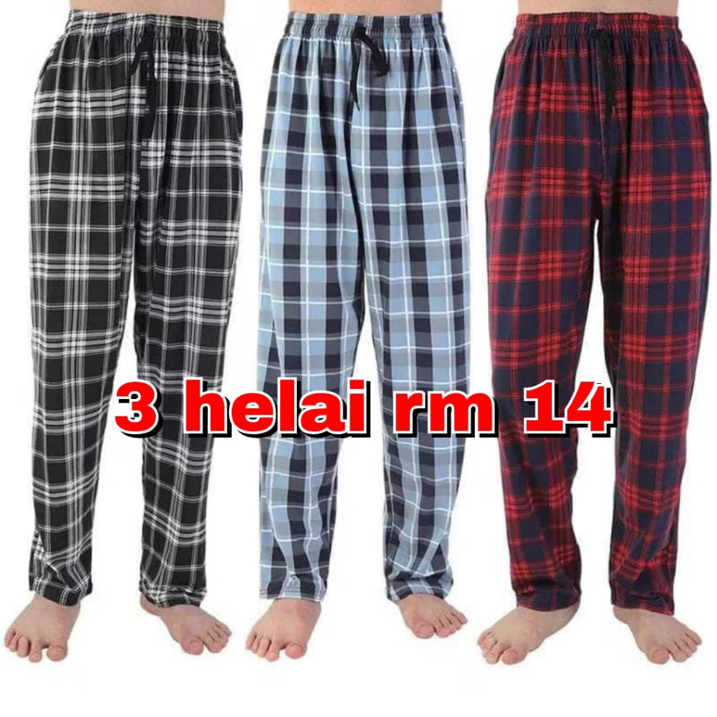 (20% offer 3 HELAI RM 14)seluar petak harga murah premium quality