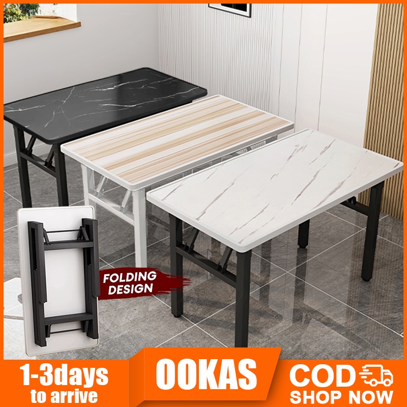 OOKAS Foldable Table Desk Multipurpose Dining/Computer Study Table Office Desk Portable Wooden Table 折叠桌子