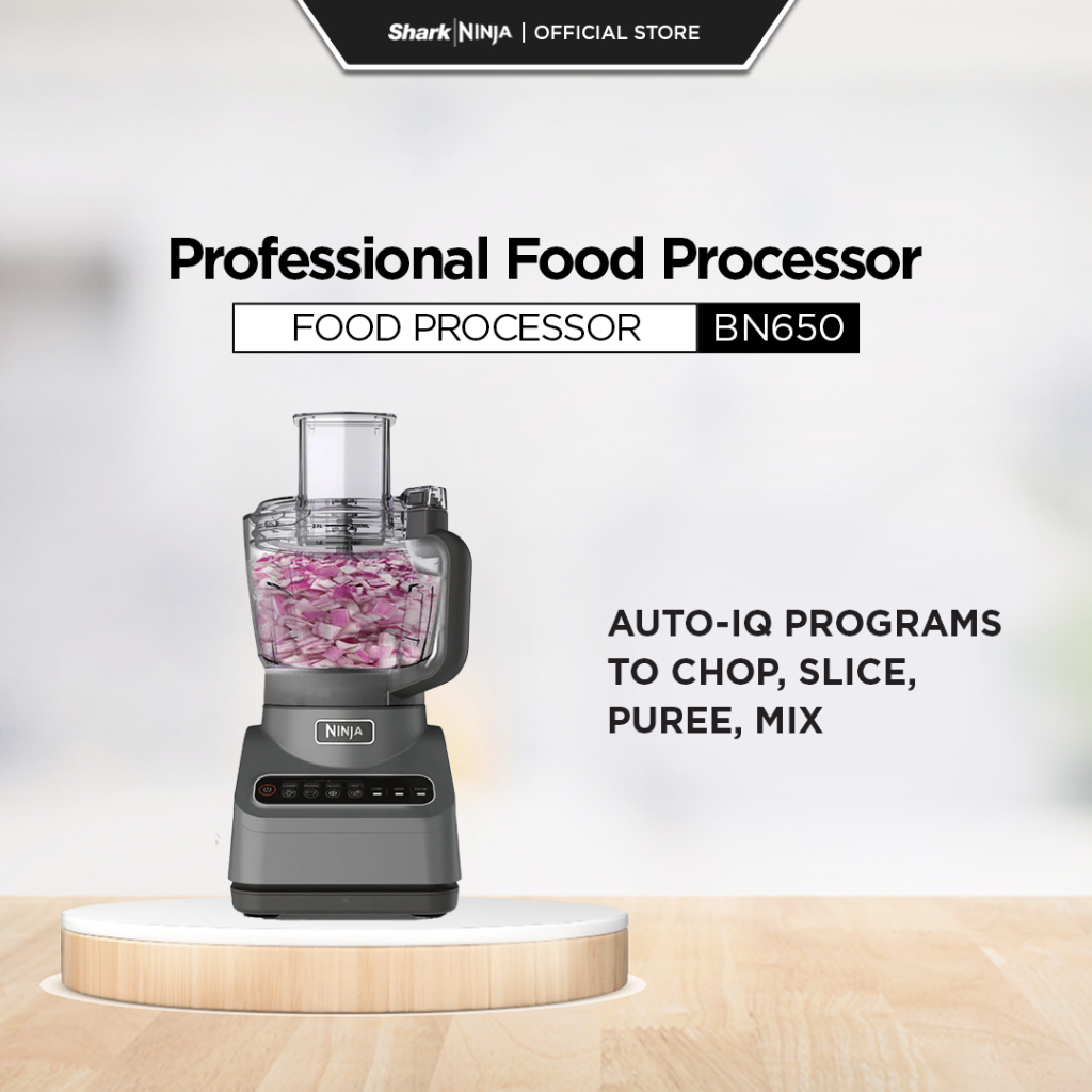 Ninja Food Processor 4 Auto Programs Chop, Puree, Slice & Mix With 3 Manual Speeds Bowl (2.1L) 850W-BN650