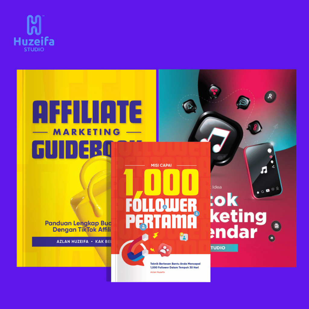 Master Bundle Affiliate Marketing | Buku Lengkap Jana Duit + Content Planner + Panduan Grow Follower | Buku TikTok