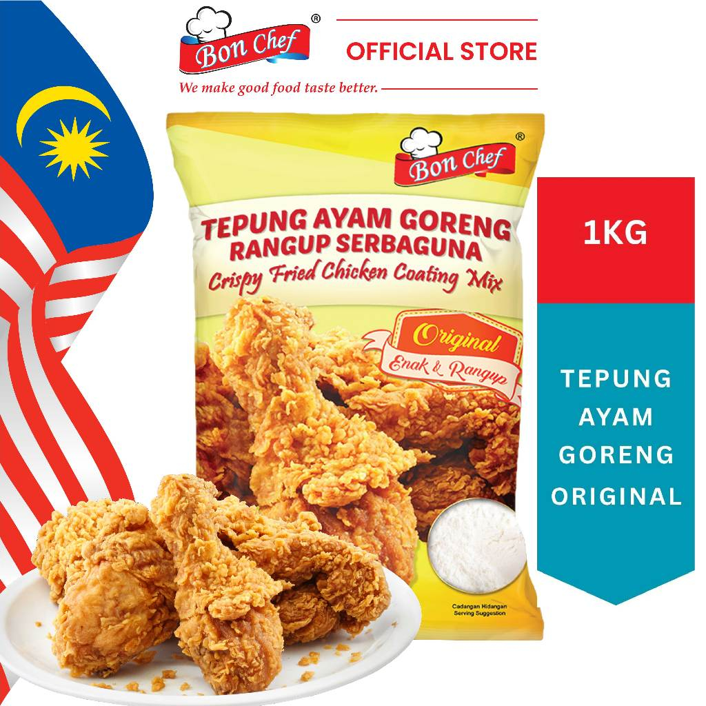 [ 1KG ] Tepung Ayam Goreng ORIGINAL Bon Chef