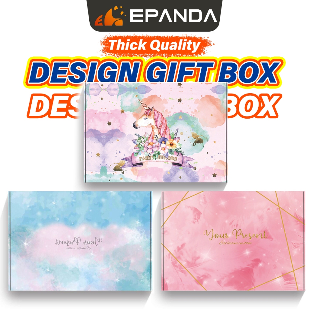 Printed Corrugated Mailer Box Kotak Pos Pizza Box Colour Gift Packaging Box Hadiah Cardboard Box