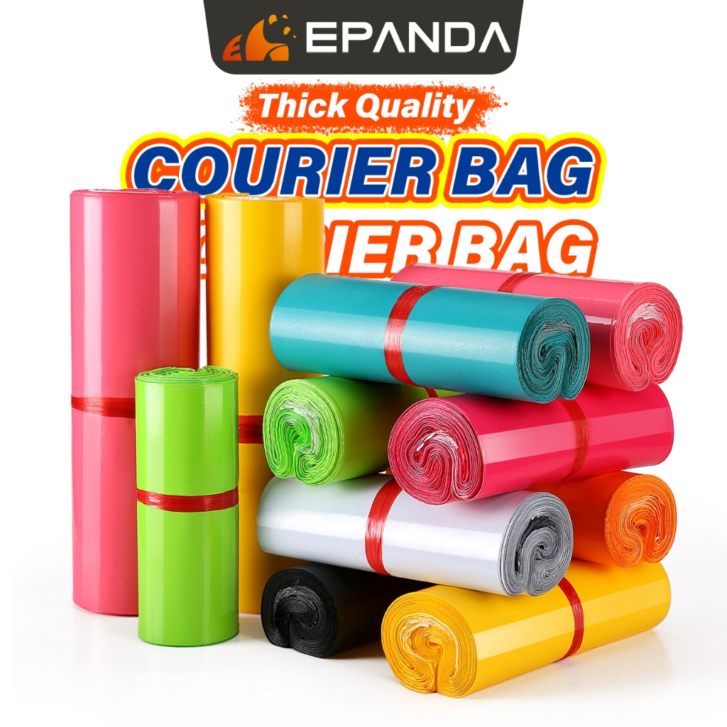 100pcs Courier Plastic Bag Flyer Beg Pos Plastik Kurier Flyers Murah Plastik Postage Parcel Delivery