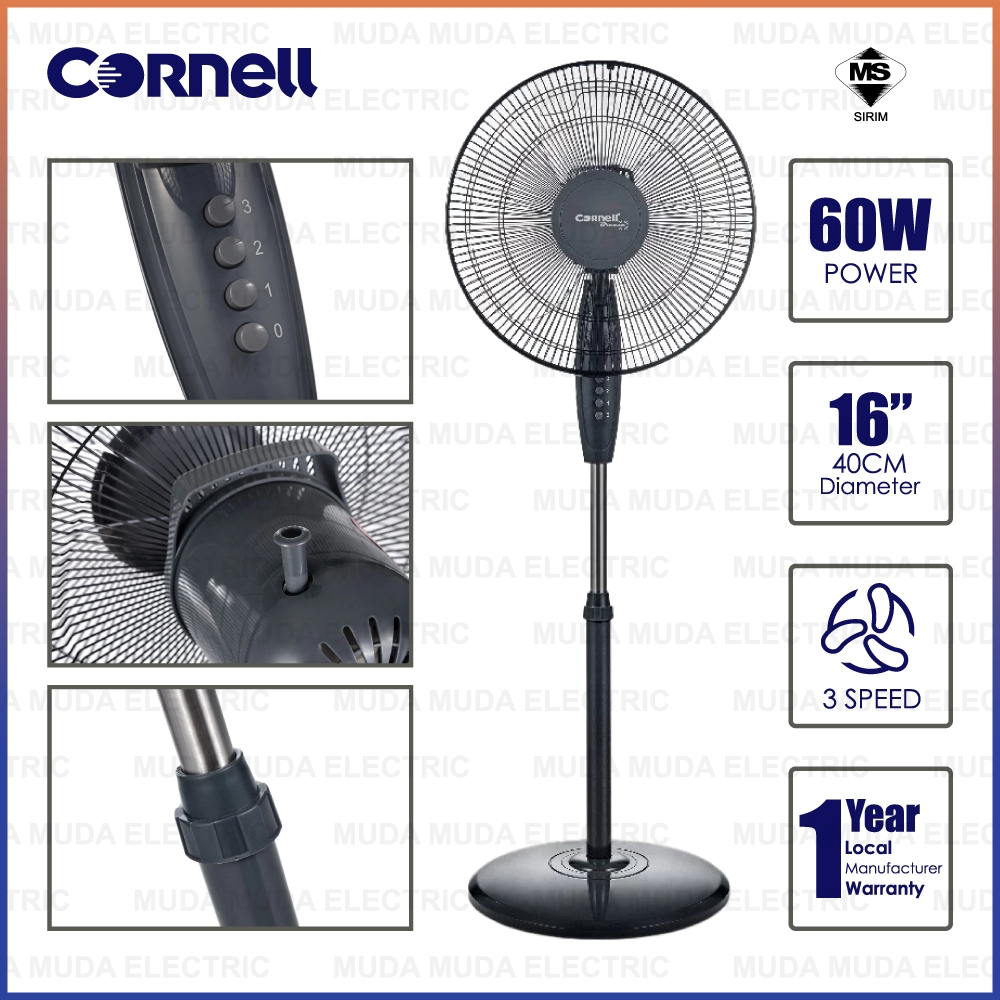 XMA | Cornell 16 Inch Stand Fan Sirim Approved XMA-168SF | CFN-S162A Kipas Berdiri
