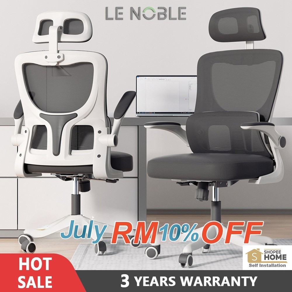 【LENOBLE BRAND】 418 Office Chair Gaming Chair Ergonomic Chair Computer Chair Kerusi Gaming - 3 Years Official Warranty